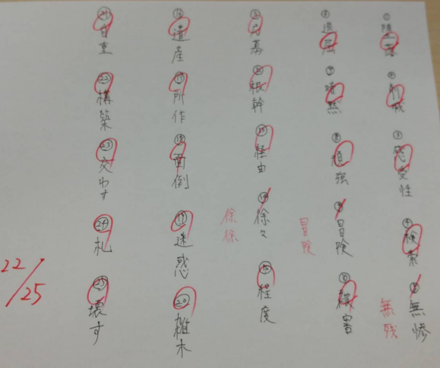 漢字小テストに向けていざ勝負 春日白水校 筑紫修学館校舎ブログ 福岡の学習塾 個別指導は筑紫修学館