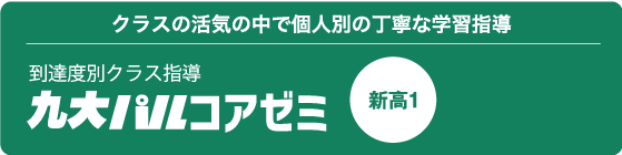 クラスの活気の中で個人別の丁寧な学習指導 到達度別クラス指導 九大パルコアゼミ  新高1