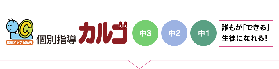 個別指導カルゴ 誰もが「できる」生徒になれる!