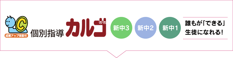 個別指導カルゴ 誰もが「できる」生徒になれる!