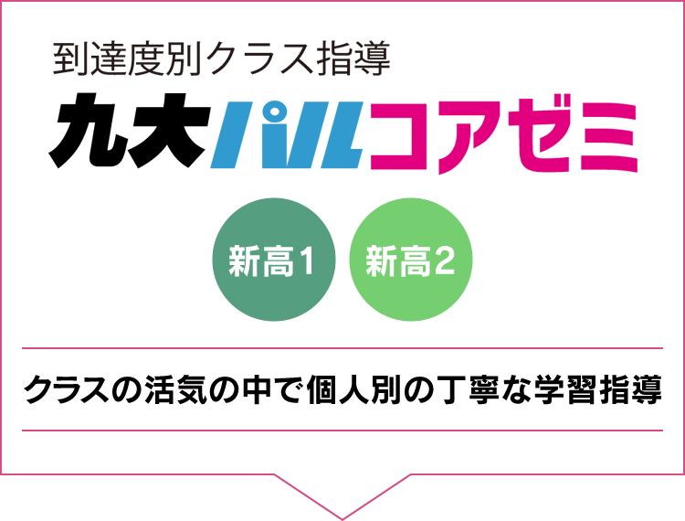 九大パルコアゼミ クラスの活気の中で個人別の丁寧な学習指導