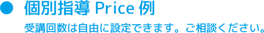 個別指導Price例