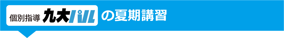 個別指導九大パルの夏期講習