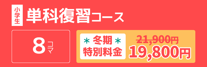 小学生：単科復習コース