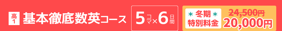 高1：基本徹底数英コース